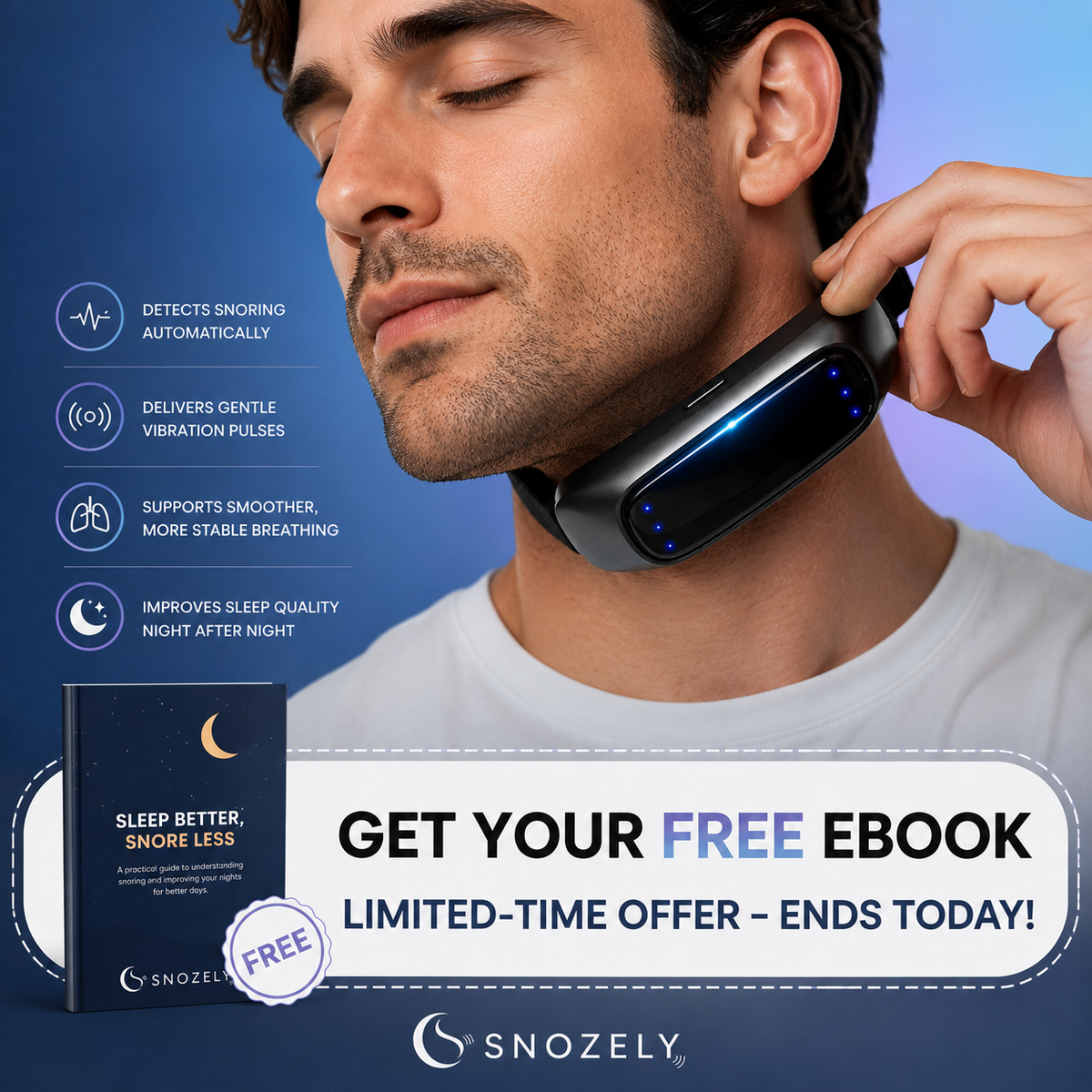 Snozely - Sleep Anti-Snoring Device