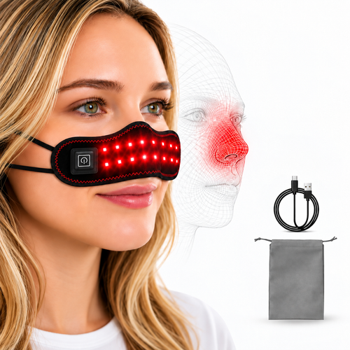 Sinus & Stuffy Nose Relief — SINUSITS™ Red Light Heated Nose Band